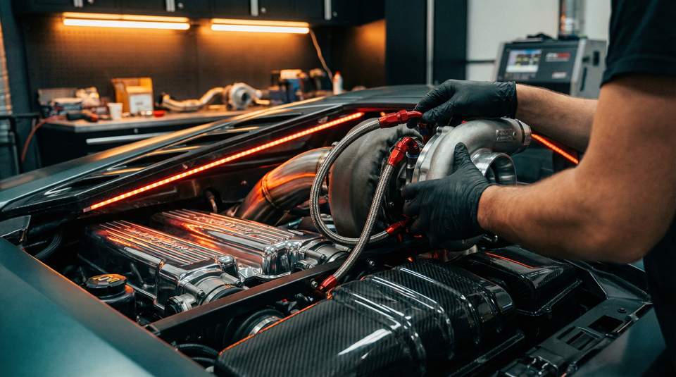 猎奇视频：兰博基尼涡轮改装视频教程