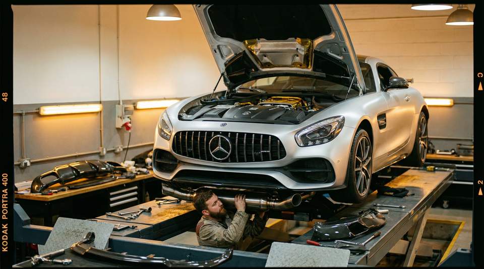 猎奇视频：奔驰AMG排气改装视频